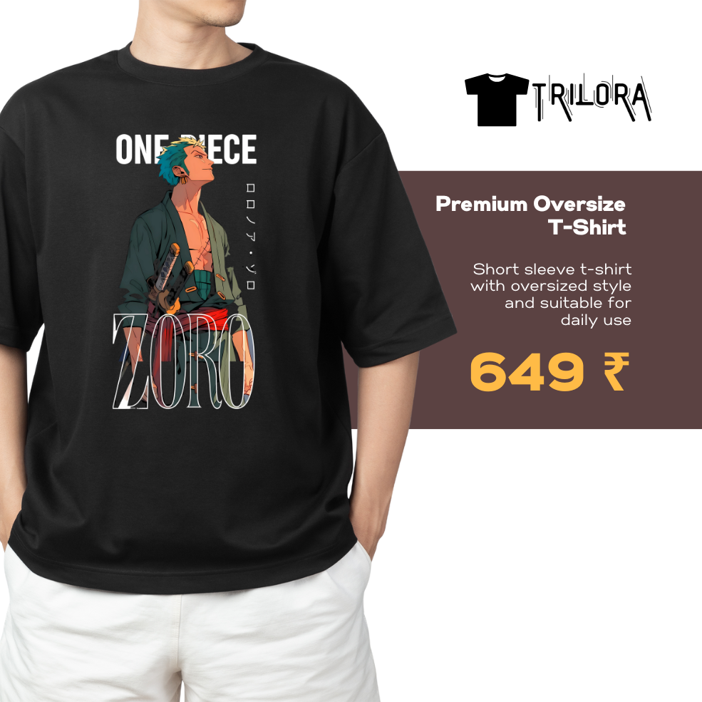 "Zoro: The Three-Sword Legend" – One Piece Edition OversizedT-Shirt