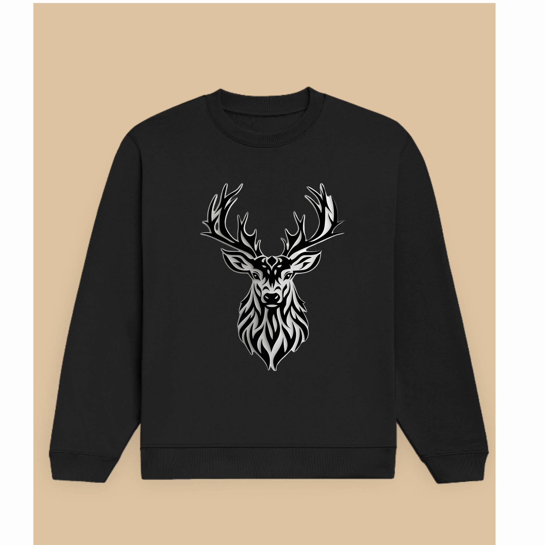 "Tribal Stag Majesty" Unisex Sweatshirt